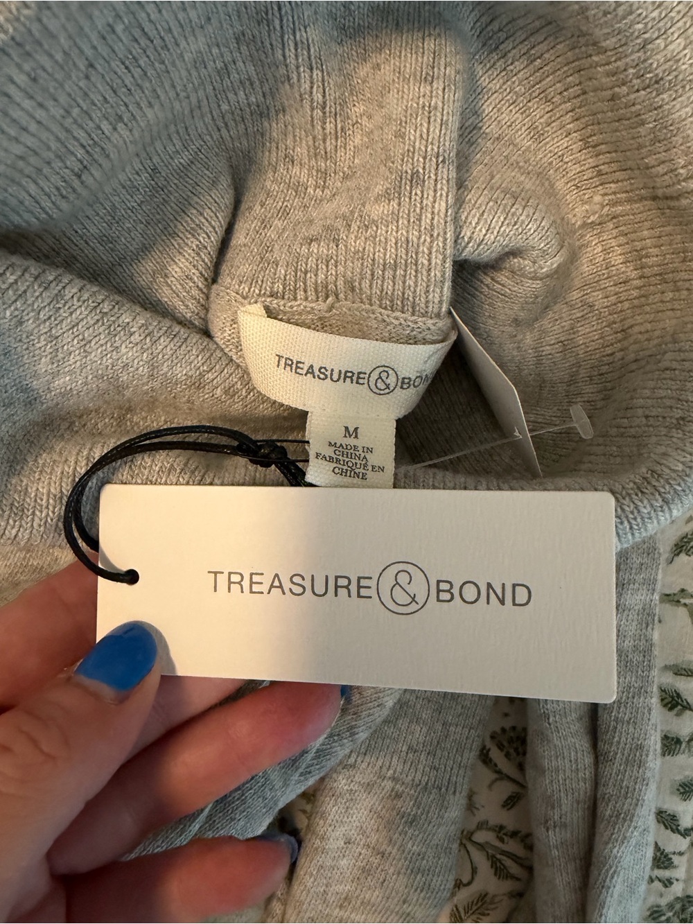 Treasure & Bond Heather Gray Knit Top - Light Gray